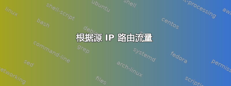 根据源 IP 路由流量