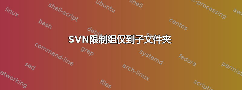 SVN限制组仅到子文件夹