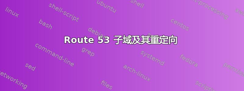 Route 53 子域及其重定向