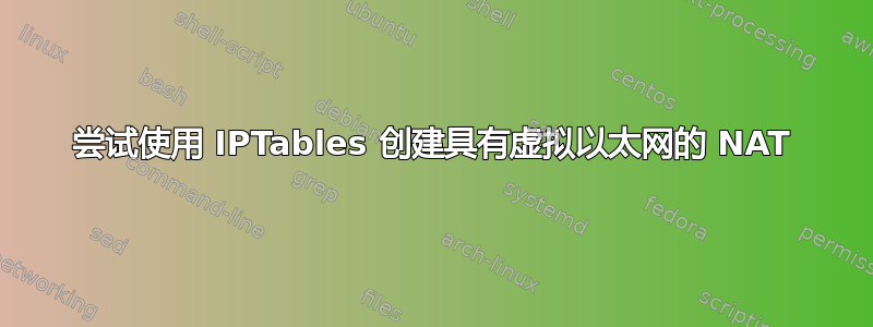 尝试使用 IPTables 创建具有虚拟以太网的 NAT