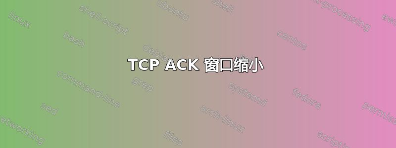 TCP ACK 窗口缩小