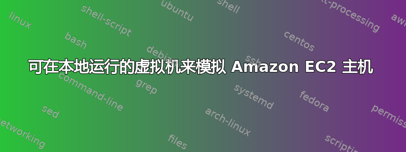 可在本地运行的虚拟机来模拟 Amazon EC2 主机