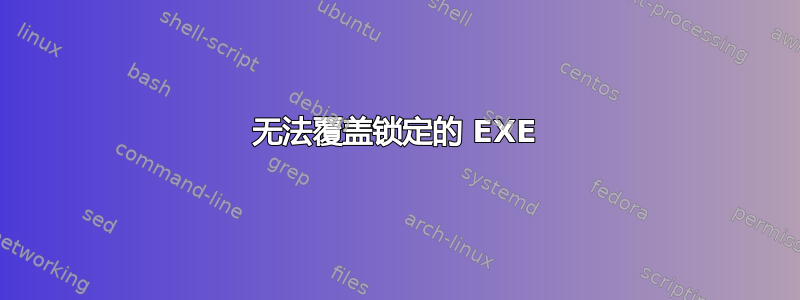 无法覆盖锁定的 EXE