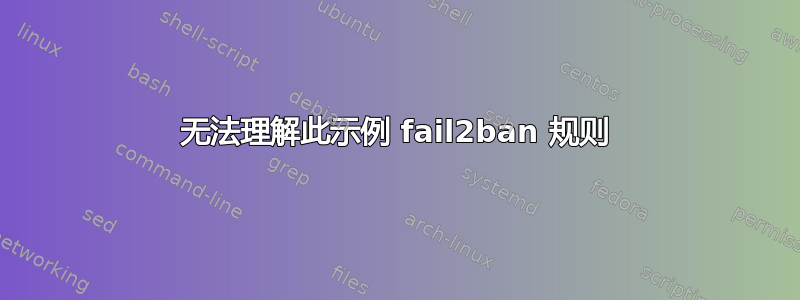 无法理解此示例 fail2ban 规则