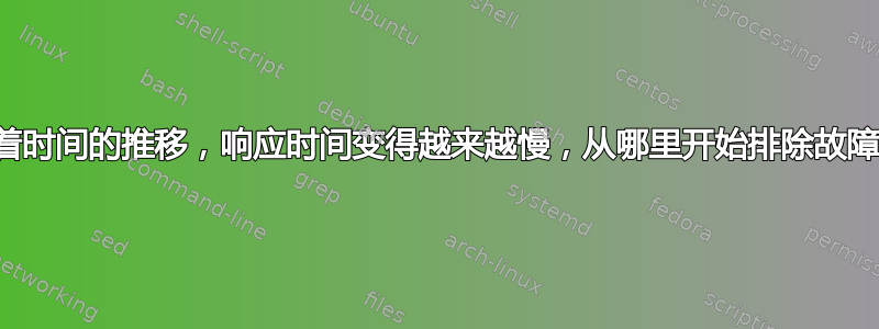 随着时间的推移，响应时间变得越来越慢，从哪里开始排除故障？