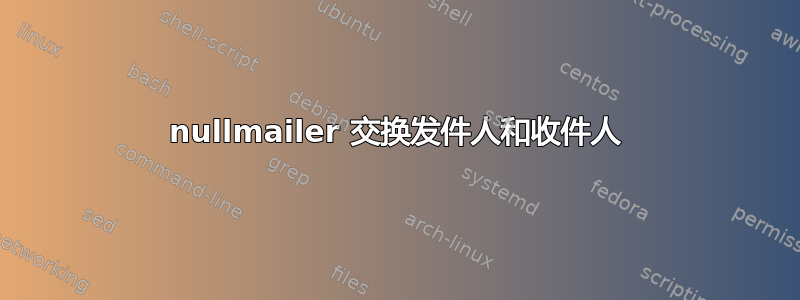 nullmailer 交换发件人和收件人