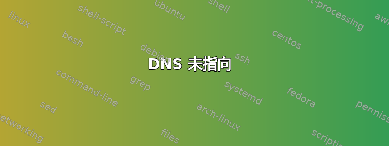 DNS 未指向 