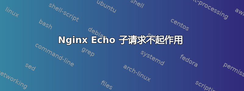 Nginx Echo 子请求不起作用