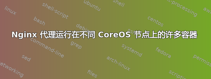 Nginx 代理运行在不同 CoreOS 节点上的许多容器