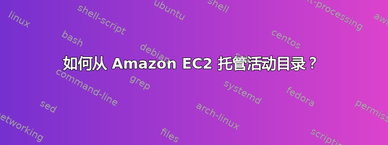 如何从 Amazon EC2 托管活动目录？