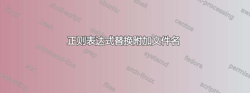 正则表达式替换附加文件名