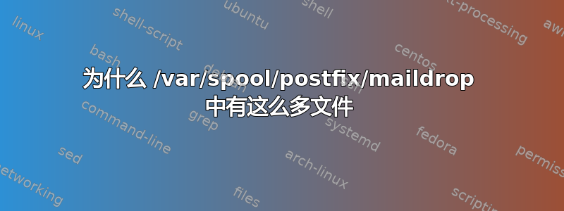 为什么 /var/spool/postfix/maildrop 中有这么多文件