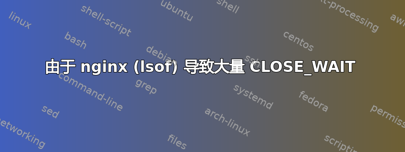 由于 nginx (lsof) 导致大量 CLOSE_WAIT