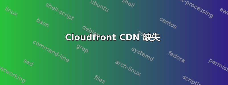 Cloudfront CDN 缺失