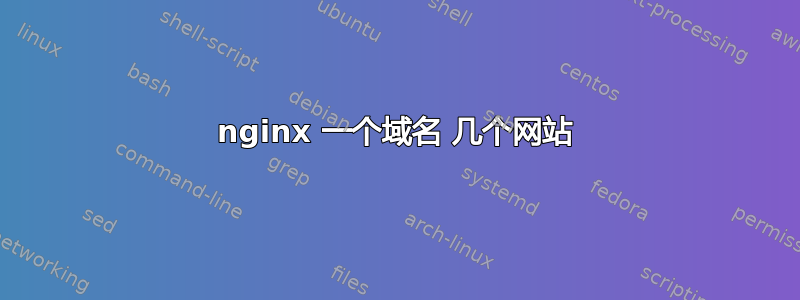 nginx 一个域名 几个网站