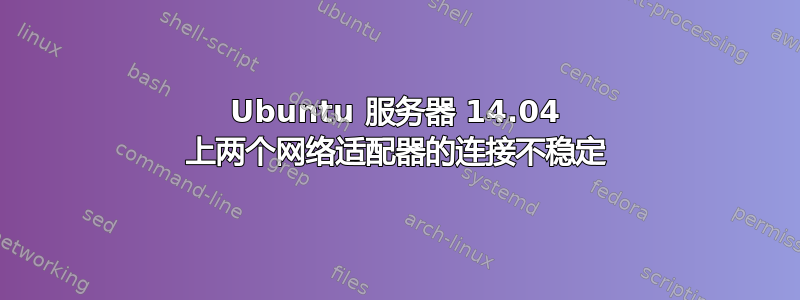 Ubuntu 服务器 14.04 上两个网络适配器的连接不稳定