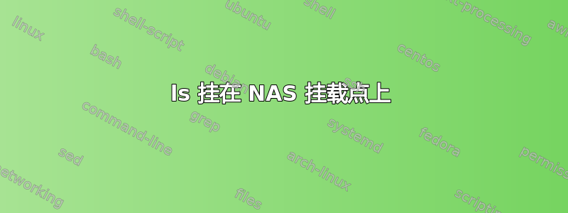 ls 挂在 NAS 挂载点上