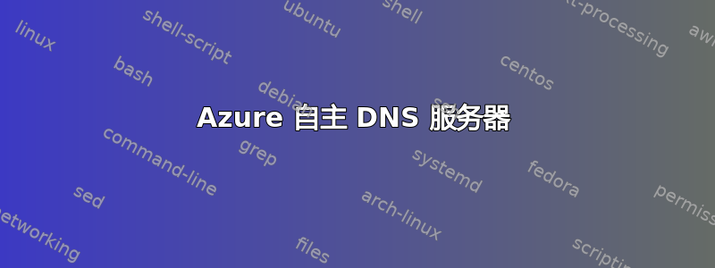 Azure 自主 DNS 服务器