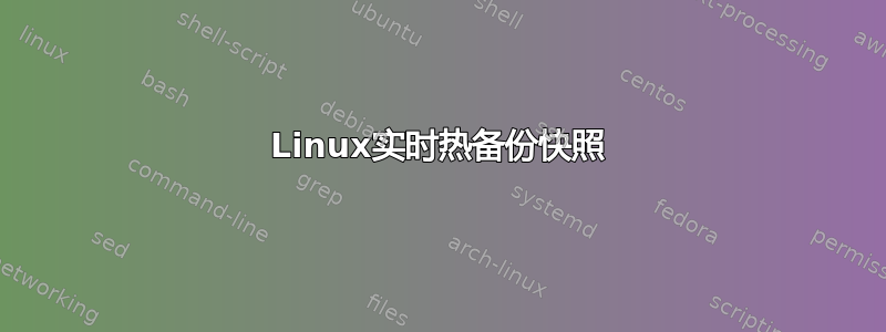 Linux实时热备份快照