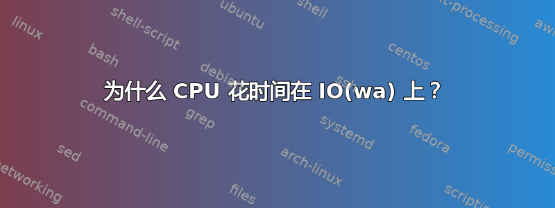 为什么 CPU 花时间在 IO(wa) 上？