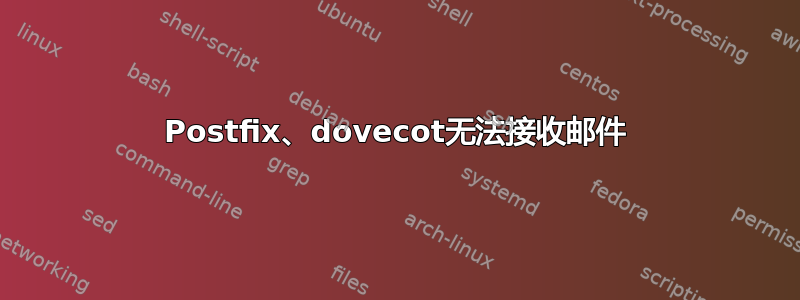 Postfix、dovecot无法接收邮件