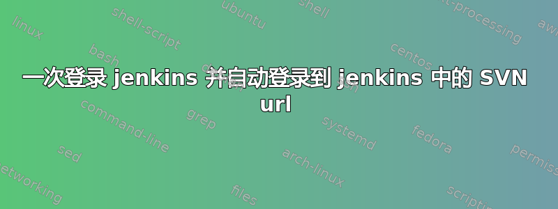 一次登录 jenkins 并自动登录到 jenkins 中的 SVN url