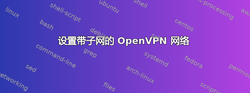 设置带子网的 OpenVPN 网络