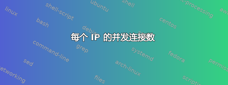 每个 IP 的并发连接数