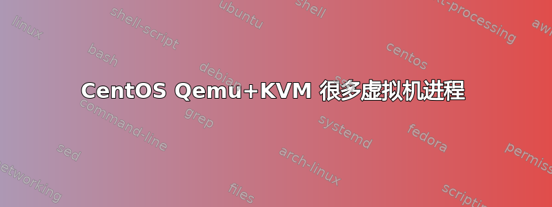 CentOS Qemu+KVM 很多虚拟机进程