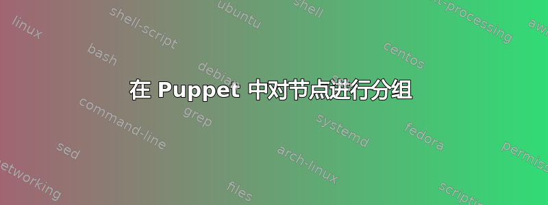 在 Puppet 中对节点进行分组