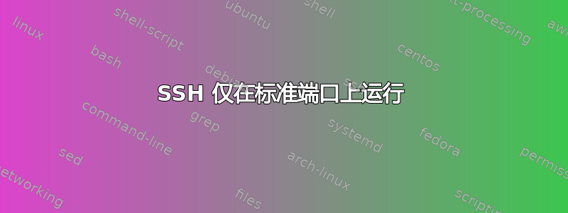 SSH 仅在标准端口上运行