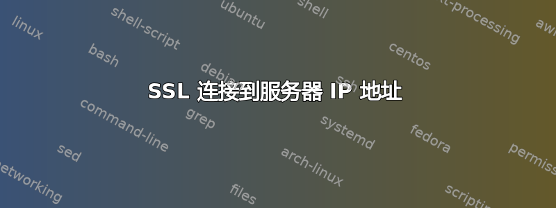 SSL 连接到服务器 IP 地址