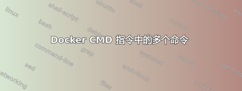 Docker CMD 指令中的多个命令