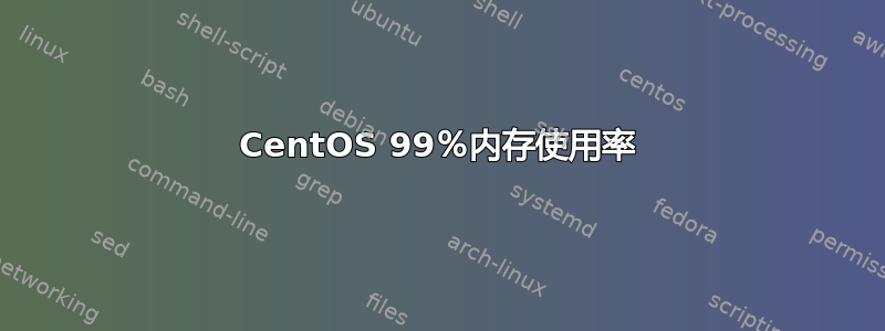 CentOS 99％内存使用率