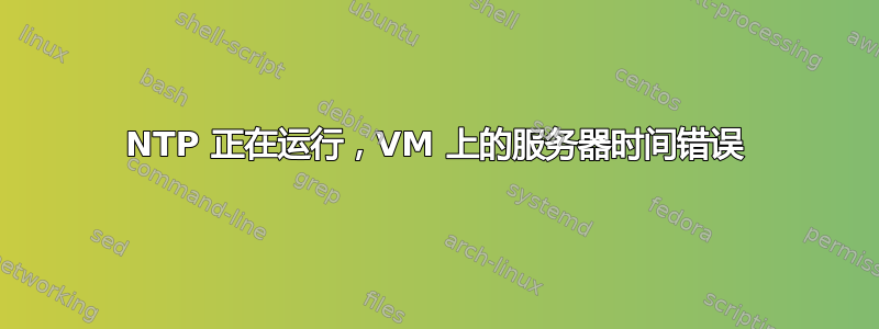 NTP 正在运行，VM 上的服务器时间错误