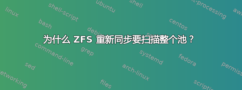 为什么 ZFS 重新同步要扫描整个池？