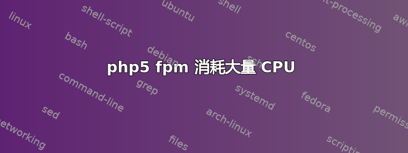 php5 fpm 消耗大量 CPU