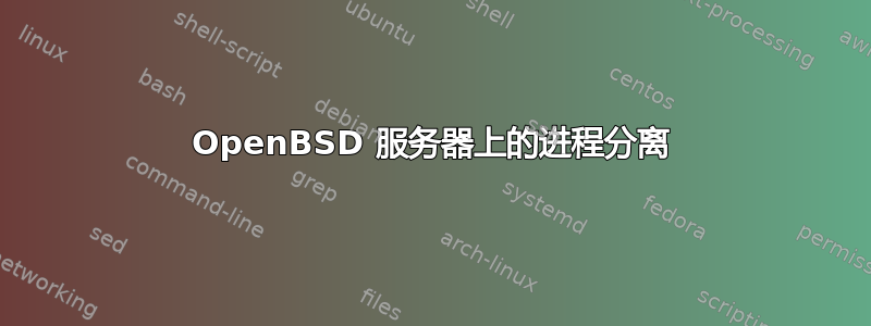 OpenBSD 服务器上的进程分离