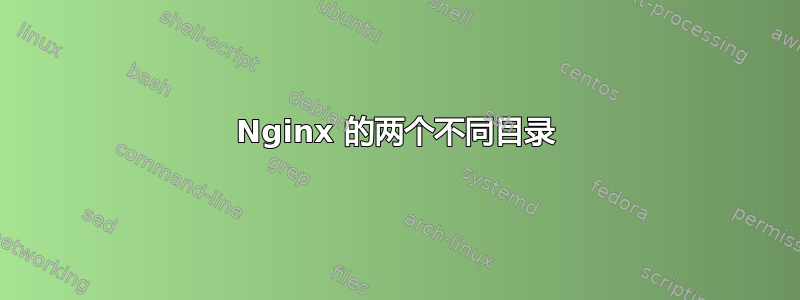 Nginx 的两个不同目录