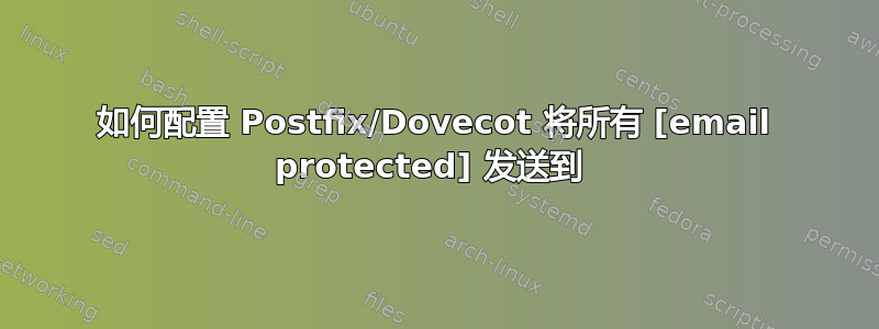 如何配置 Postfix/Dovecot 将所有 [email protected] 发送到 