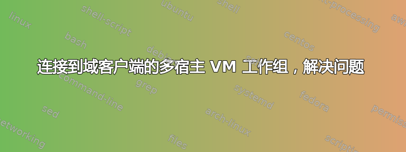 连接到域客户端的多宿主 VM 工作组，解决问题