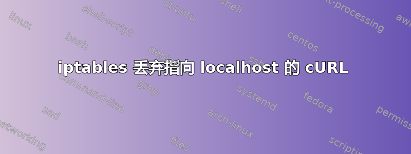 iptables 丢弃指向 localhost 的 cURL