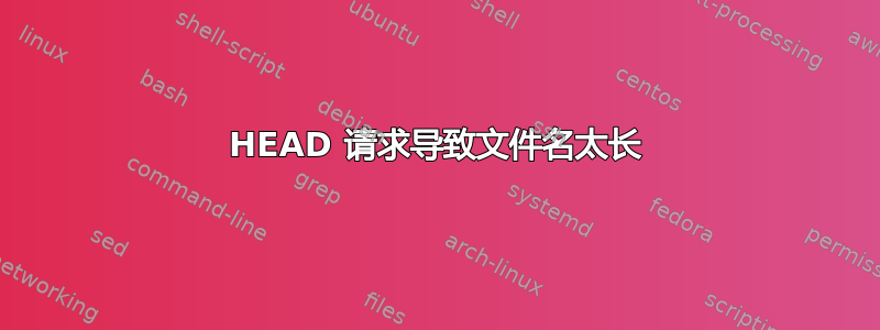 HEAD 请求导致文件名太长