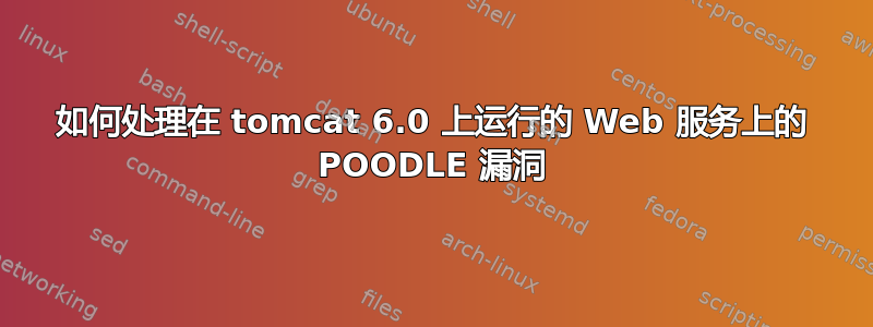 如何处理在 tomcat 6.0 上运行的 Web 服务上的 POODLE 漏洞