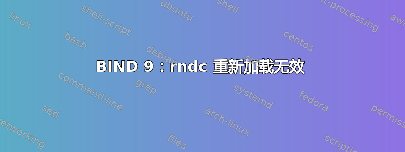 BIND 9：rndc 重新加载无效