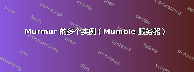 Murmur 的多个实例（Mumble 服务器）