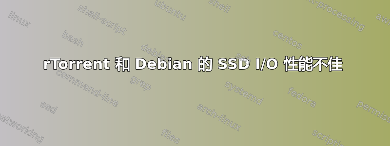 rTorrent 和 Debian 的 SSD I/O 性能不佳