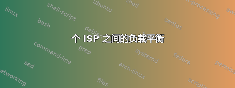 2 个 ISP 之间的负载平衡