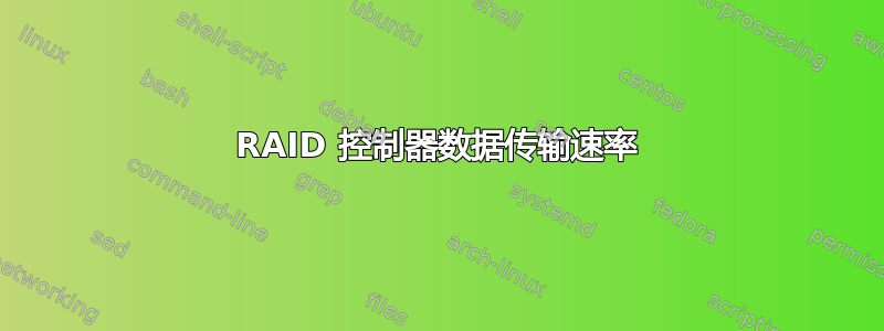 RAID 控制器数据传输速率