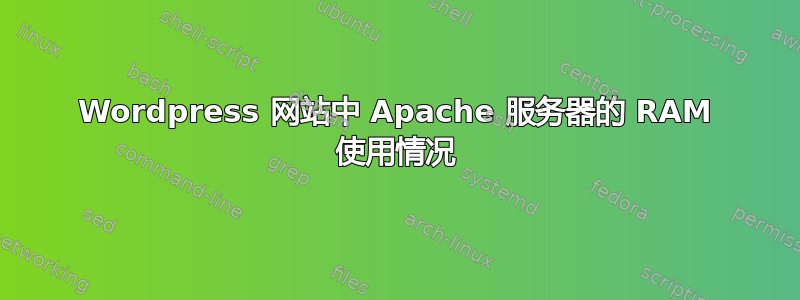 Wordpress 网站中 Apache 服务器的 RAM 使用情况